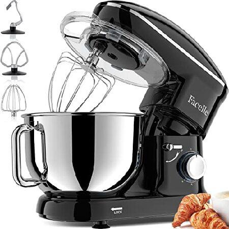Mindre end Hårdhed Ræv Facelle Stand Mixer, 660W Household Kitchen Stand Mixers Dough Mixer with  6-Speed Tilt-Head Standing Mixer Cake Mixer-Dough Hook/Whisk/Beater for  Baki :B09993H4N8:Rean STORE - 通販 - Yahoo!ショッピング