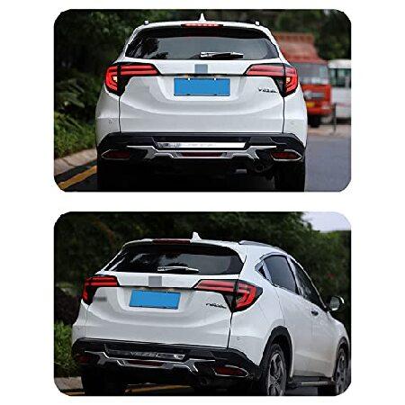 inginuity time LED Tail Lights For Honda HR-V 2016-2021 With Start Up Animation DRL Brake Sequential Turn Signal Rear Lamps Assembly (Smoke Type 1)の画像