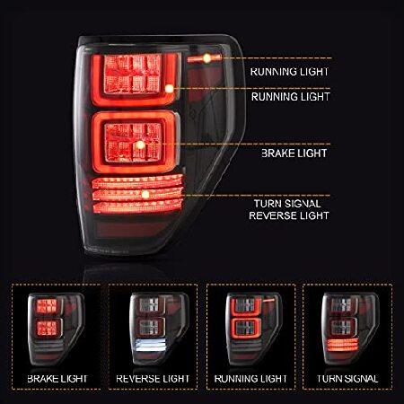 VLAND Tail lights Assembly Fit for Ford F-150 2009-2014，Taill Lamp assembly with Turn Signal， Reverse Lights， Plug-and-play， Clear_1