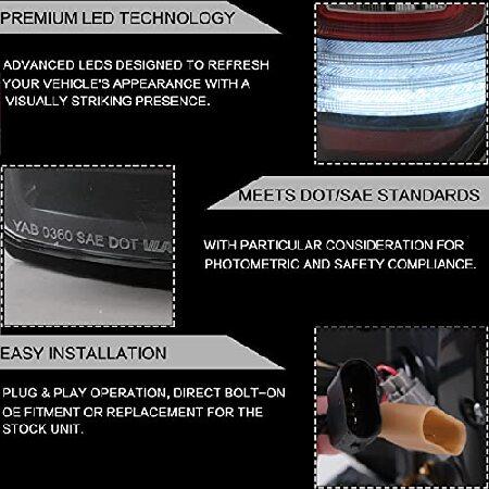 VLAND Tail lights Assembly Fit for Ford F-150 2009-2014，Taill Lamp assembly with Turn Signal， Reverse Lights， Plug-and-play， Clear_2