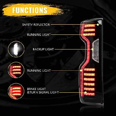 Sanooer Tail Lights Compatible with 2019-2021 Chevy Silverado 1500 2500 HD 3500 HD, Assembly Halogen Model Turn Signal Running Backup Light Taillight_1