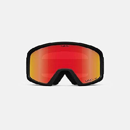 Giro Blok Adult Snow Goggle - Black Mono Strap with Vivid Ember Lens｜rest｜03