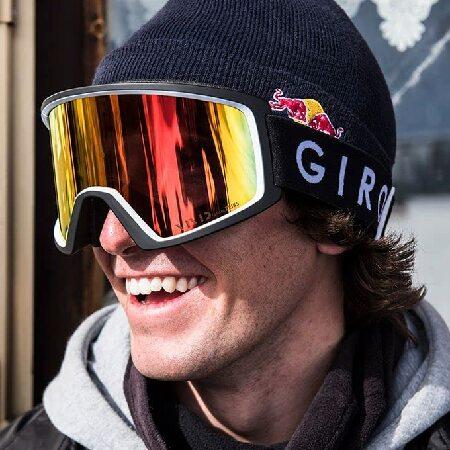 Giro Blok Adult Snow Goggle - Black Mono Strap with Vivid Ember Lens｜rest｜04