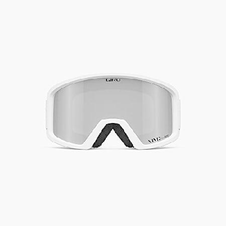 Giro Blok Ski Goggles - Snowboard Goggles for Men ＆ Youth - White Wordmark Strap with Vivid Onyx Lens｜rest｜03