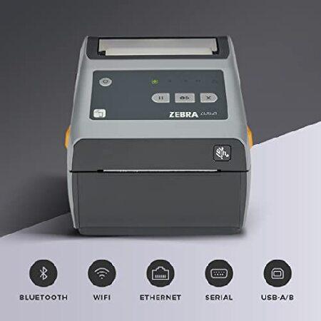 ZEBRA　ZD621　Direct　4-inch　dpi　Thermal　Desktop　203　USB　Ethernet　Printer　802.11ac　Width　Serial　Print　ZD6A042-D01L01EZ