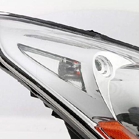AKKON - 2010-2013 G37 / 2011-2012 G25 / 2015 Q40 セダン 4ドア [HID/キセノンタイプ] プロジェクター クローム ヘッドライト ドライバー 左側の画像
