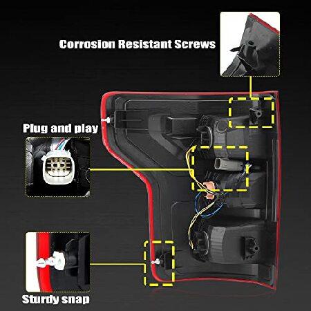 MZORANGE Brake Tail Light Rear Lamp For Ford F150 F-150 2018 2019 2020 (Right Passenger Side)の画像