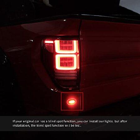 YUANZHENG LED Red Turn Singal Tail Lights Compatible For [ Ford F150 Pickup 2009-2014 ] With / Running Lights / Brake lights / Side marker light / Rev_3
