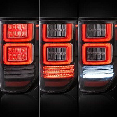 YUANZHENG LED Red Turn Singal Tail Lights Compatible For [ Ford F150 Pickup 2009-2014 ] With / Running Lights / Brake lights / Side marker light / Rev_5