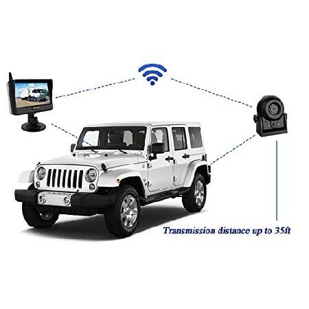 Digital Wireless Backup Camera Kit, 4.3inch TFT LCD Monitor ＆ IP68 Waterproof Rear View Camera with Magnet Base, IR Night Vision, Mirror Image Suppor｜rest｜04