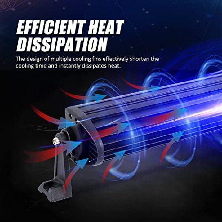 Auxbeam 32 Inch 180W LED Light Bar, 5D Lens Work Light Off Road Driving Lights, 18000 Lumens Double Row Spot Flood Combo Fog Light with Wiring Harnessの画像