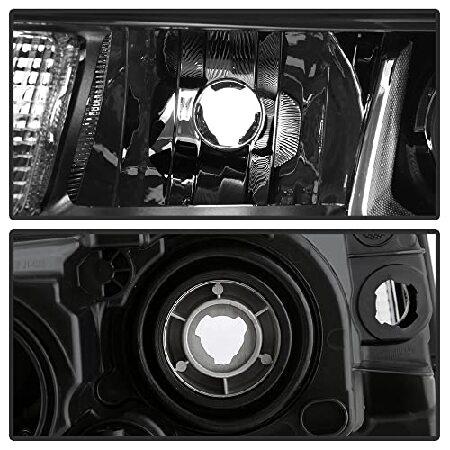 ACANII - For [Halogen Model] 2017-2021 Jeep Grand Cherokee Black Housing Projector Headlights Headlamps Pair Left+Rightの画像