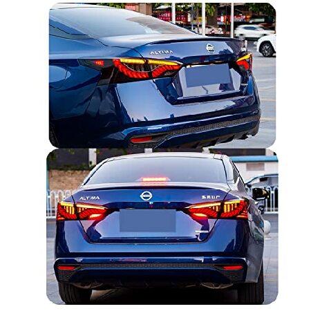 inginuity time LED Tail Lights For Nissan Altima 2019-2022 With Start Up Animation Sequential Turn Signal Rear Lamps Assembly (Blackout)の画像