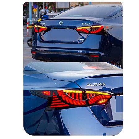 inginuity time LED Tail Lights For Nissan Altima 2019-2022 With Start Up Animation Sequential Turn Signal Rear Lamps Assembly (Blackout)の画像
