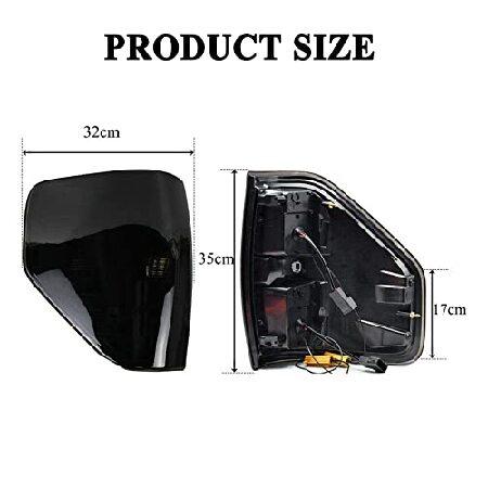 YUFANYA LED Tail Lights For 2009-2014 Ford F150，Full LED Design Smoked Tail Lights Assembly Black Housing Brake Reverse Lights， Driver ＆Passenger Sid_5