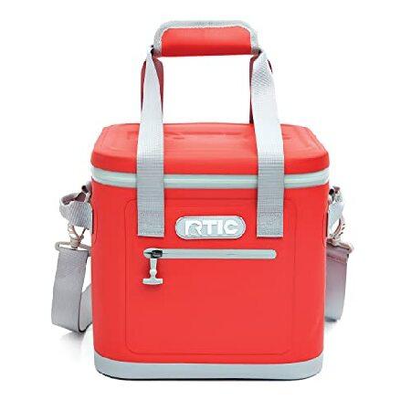 RTIC ソフトクーラー 12缶 断熱バッグ ポータブル アイスチェストボックス ランチ ビーチ 飲料 旅行 キャンプ ピクニック 車 旅行 フローティング クーラー 漏れ 旅行