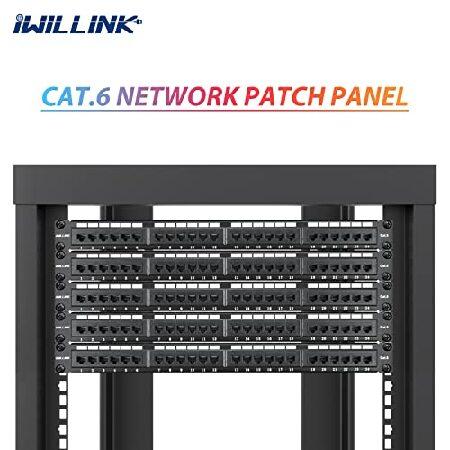 iwillink 24ポートパッチパネル Cat6パッチパネル RJ45キー iwillink 24ポートパッチパネル Cat6パッチパネル RJ45キー