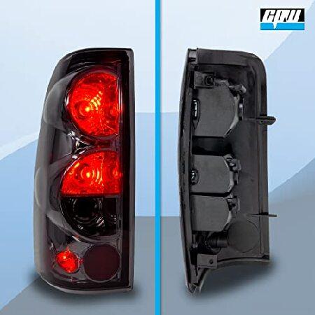 CPW Tail Lights Compatible with [1999 2000 2001 2002 2003 2004 2005 2006 Chevrolet Silverado] [1999-2003 GMC Sierra] Tail lights (Chrome Smoke)の画像