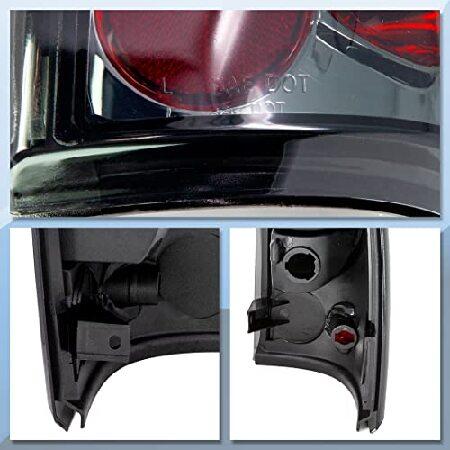 CPW Tail Lights Compatible with [1999 2000 2001 2002 2003 2004 2005 2006 Chevrolet Silverado] [1999-2003 GMC Sierra] Tail lights (Chrome Smoke)の画像