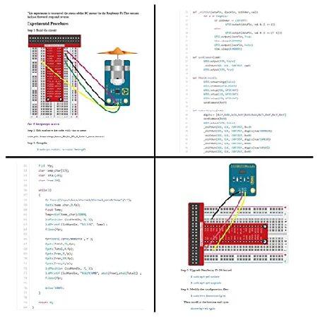 究極のセンサーキット Raspberry Pi 3 2B B+ GITSEE 46モジュールBMP180 DHT11用 Cとパイソンコード付き 150ページ PDFガイドブック (ペーパーマニュアルなし)｜rest｜06