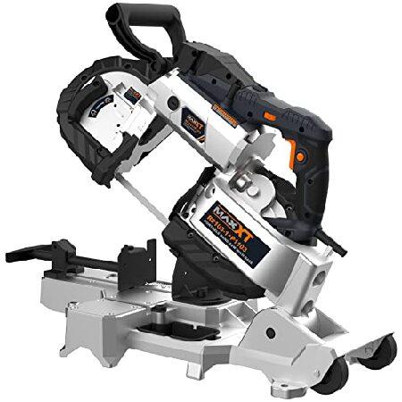 MAXXT　Portable　Band　Saw　with　Base　Deep　Inch　Variable　Amp　Aluminum　Automatic　Cut　Carrying　Handheld　Multipurpose　10　Speed　Cut　with　Lightweight　Wheels