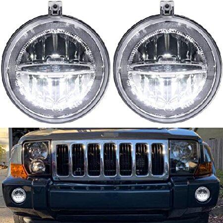Grand Cherokee LED Fog/DRL Daytime Running Lamp Light Assembly for Jeep Grand Cherokee ＆ Commander 2005 2006 2007 2008 2009 2010 LED Front Bumper Fogの画像