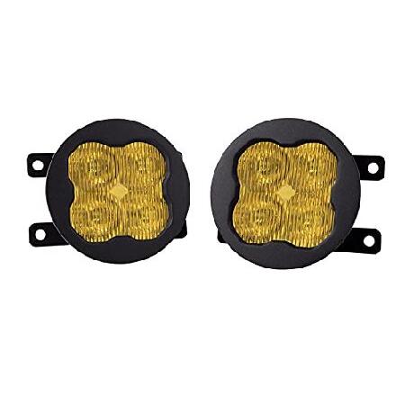 Diode Dynamics Stage Series 3in SAE/DOT Type A Fog Light Kit compatible with Ford/Subaru/Honda/Nissan, White SAE Fog Sport with Backlightの画像
