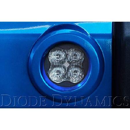 Diode Dynamics Stage Series 3in SAE/DOT Type M Fog Light Kit compatible with Jeep Wrangler Gladiator/Dodge/Chrysler, Yellow SAE Fog Sport with Backligの画像