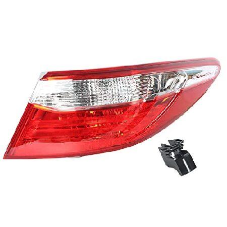 munirater 1-Pack Rear Right Tail Light Brake Lamp Assembly Replacement for 2015-2017 Toyota Camry Outer Passenger Side 8155006640 TO2805121の画像