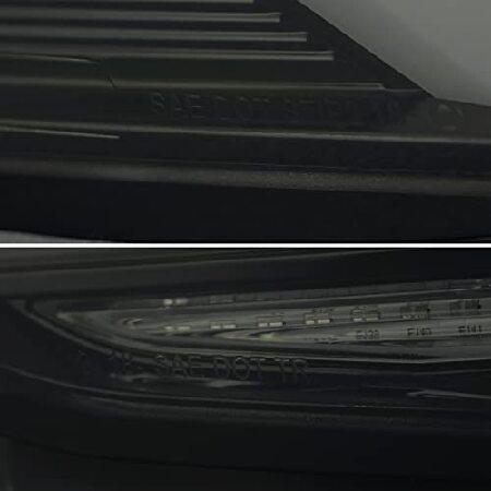 Spec-D Tuning Glossy Black Housing Dark Smoke Lens LED Sequential Tail Lights Compatible with 2019-2021 Toyota RAV4 Left + Right Pair Assemblyの画像