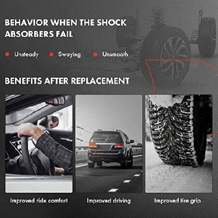 A-Premium フロントペア (2) ストラット＆コイルスプリングアセンブリ メルセデスベンツ GLK250 2013-2015 GLK350 2010-2015 運転席と助手席側に対応の画像