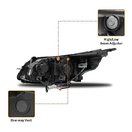 AS Headlight Assembly For 2013 2014 2015 LT/LTZ Chevy Malibu 2016 Malibu Limited Headlights Projector Headlamp Left+Right 13 14 15の画像