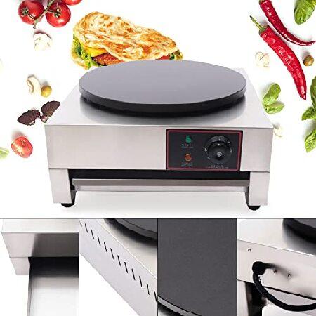 16''　Commercial　Electric　Countertop　Crepe　Temperature　Crepe　Machine　Steel　Mini　Adjustable　Stainless　Home　Machine　Non-stick　Griddle　Maker　Pancake　Maker