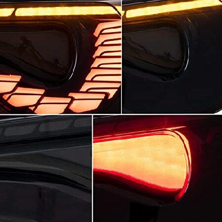 VLAND Tail lights Assembly Fit for Toyota 86 2012-2020， Subaru BRZ 2013-2020， Scion FRS 2013-2016， Rear Lamps with Dragon Scales Dynamic DRL， Back lig_2