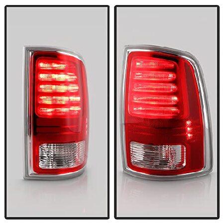 ACANII - For [Incandescent Type Upgrade] 2009-2018 Dodge Ram 1500 2500 3500 Red LED Tail Lights Brake Lamps Left+Right_4