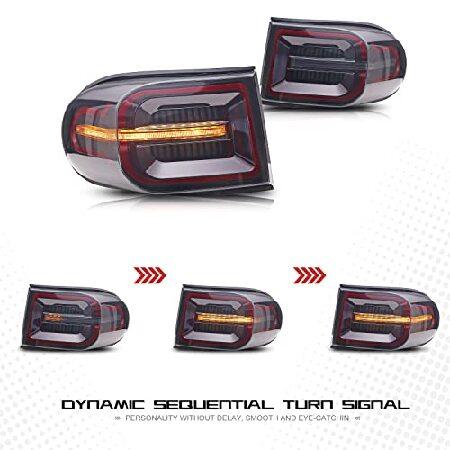inginuity time LED Tail Lights For Toyota FJ Cruiser 2007-2014 Start-up Animation DRL Sequential Indicator Rear Lamp Assemblyの画像