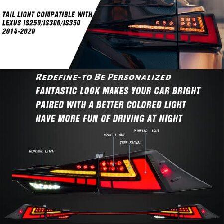 New Accessory for Lexus IS250 Tail Lights 2014-2020 IS350 Trunk Brake Light IS300 Spoiler ISF Taillights IS500 Tailgate Assembly Led Sequential Turn S_2