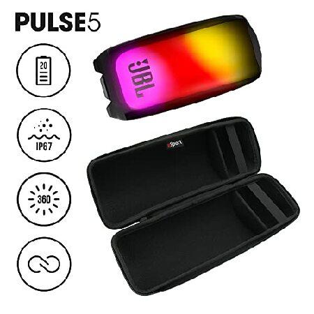 公式販売 JBL Pulse 5 Waterproof Portable Bluetooth Speaker with 360 Color LED and gSport Case (Black)