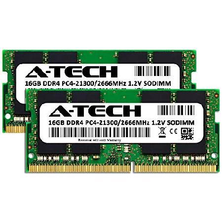 A-Tech 32GB キット (2x16GB) RAM Dell OptiPlex 7080 5080 3090 3080 マイクロデスクトップ用 | DDR4 2666 MHz SODIMM PC4-21300 メモリアップグレード | ブランド登録なし | 01