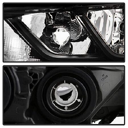ACANII - For [Halogen Model] 2020 2021 2022 Nissan Sentra S | SV Black Housing Headlights Headlamps Pair Set Left+Rightの画像