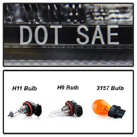 ACANII - For [Halogen Model] 2020 2021 2022 Nissan Sentra S | SV Black Housing Headlights Headlamps Pair Set Left+Rightの画像