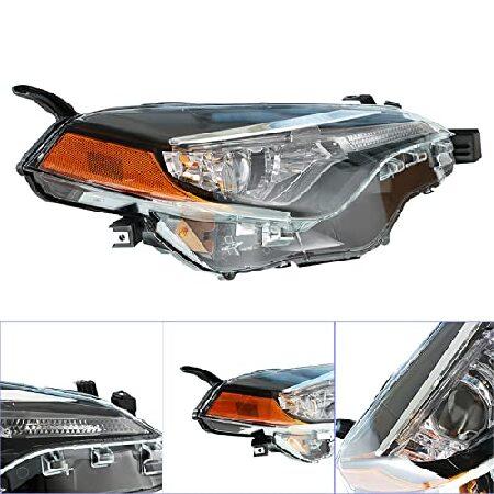 ヘッドライトアセンブリ 交換用 2017-2019 トヨタ カローラ L/LE/LE ECO ヘッドランプ LED フロントライト 運転席＆助手席側用の画像