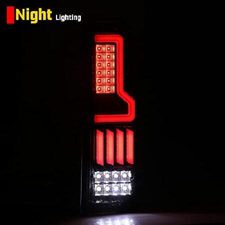 AUTOFREE LED Taillights Assembly Compatible for 1999-2006 Chevy Silverado/ 1999-2002 GMC Sierra 1500 2500 3500 LED DRL Tail Lamps Replacement for Pickの画像