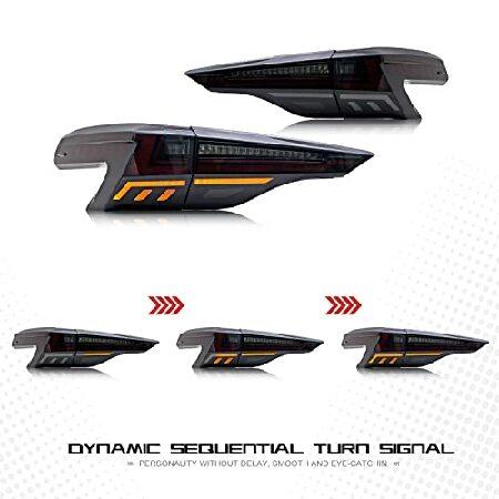 inginuity time LED Tail Lights ＆ Middle Lamp For Toyota Sienna 2021 2022 2023 With The Start Up Animation Sequential Turn Signal Rear Lamp Assembly (の画像