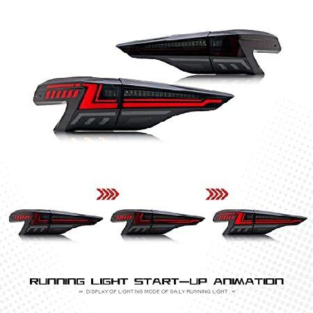 inginuity time LED Tail Lights ＆ Middle Lamp For Toyota Sienna 2021 2022 2023 With The Start Up Animation Sequential Turn Signal Rear Lamp Assembly (の画像