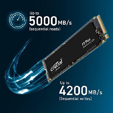 特別価格Crucial P3 Plus 2TB PCIe 4.0 3D NAND NVMe M.2 SSD, up to