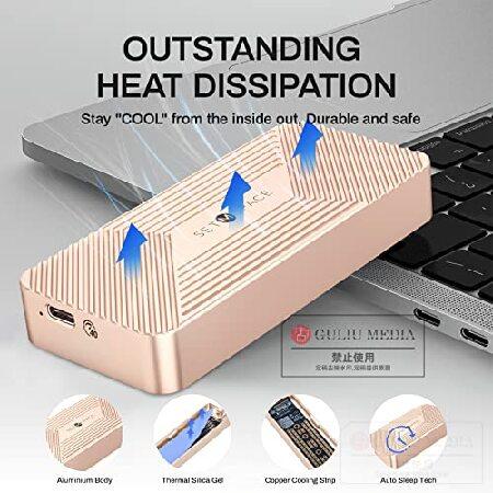 M.2 NVMe SSD USB4.0 Type-C 40Gbps アルミニウム合金外部