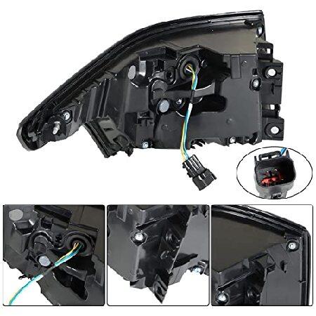 WFLNHB Driver and Passenger Side Tail Lights Assembly Replacement for Range Rover Sport 2014-2018 Rear Tail Light Lamp LR043974 LR043976の画像