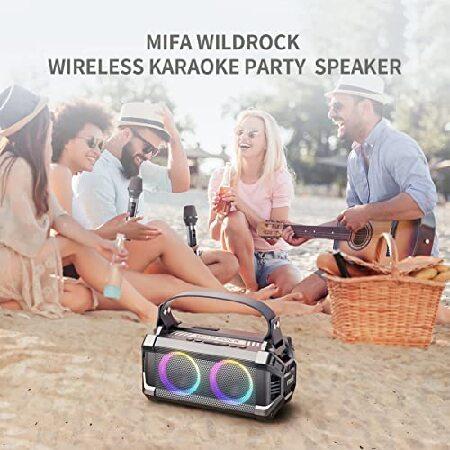 MIFA WildRock Portable Bluetooth Speaker,Bluetooth Speaker Portable Wireless Speaker with Microphone (Green)｜rest｜04