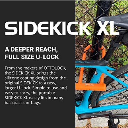 在庫品即日出荷 OTTOLOCK (オットロック) サイドキック XL フルサイズ Uロック | 軽量 シリコンコーティング バイクロック オレンジ
